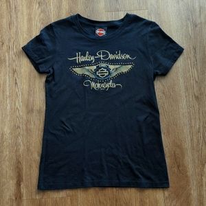 Harley Davidson Women's Short Sleeve Anniversary Top Size Small